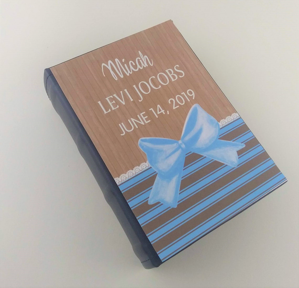 Baby Boy Photo Album Holds 4x6 Pictures Personalized Name Etsy UK