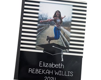 Senior Photo Album Class of 2024 Personalized with Name and Picture 4x6 or 5x7 Graduation Gift MORE COLOR D#322