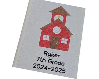 Personalized School Photo Album: Holds 24 (4x6 or 5x7) Pictures
