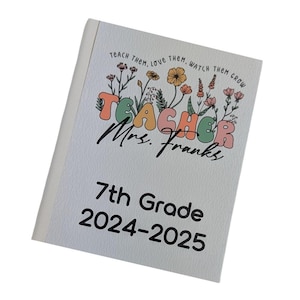 Teacher Gift Photo Album 4x6 5x7 Pictures Back to School End of Year Class Kindergarten Preschool Grade Book High Student TeacherW#236