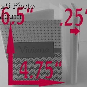 Boy Photo Album Personalized Photo Album Baby Shower Gift building block 4x6 picture album 5x7 589 image 4