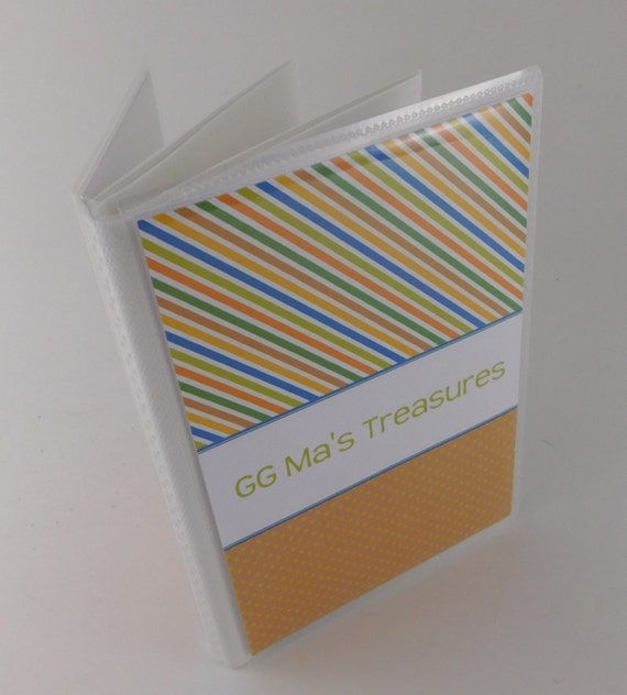 White Cotton Cards Silver Toys Grandmas Boasting Book Album Small