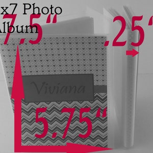 Boy Photo Album Personalized Photo Album Baby Shower Gift building block 4x6 picture album 5x7 589 image 5