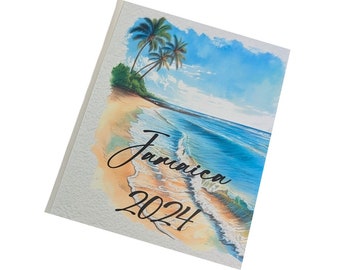 Personalized Beach Photo Album: Tropical Vacation Keepsake (4x6 or 5x7 Pictures) W#081