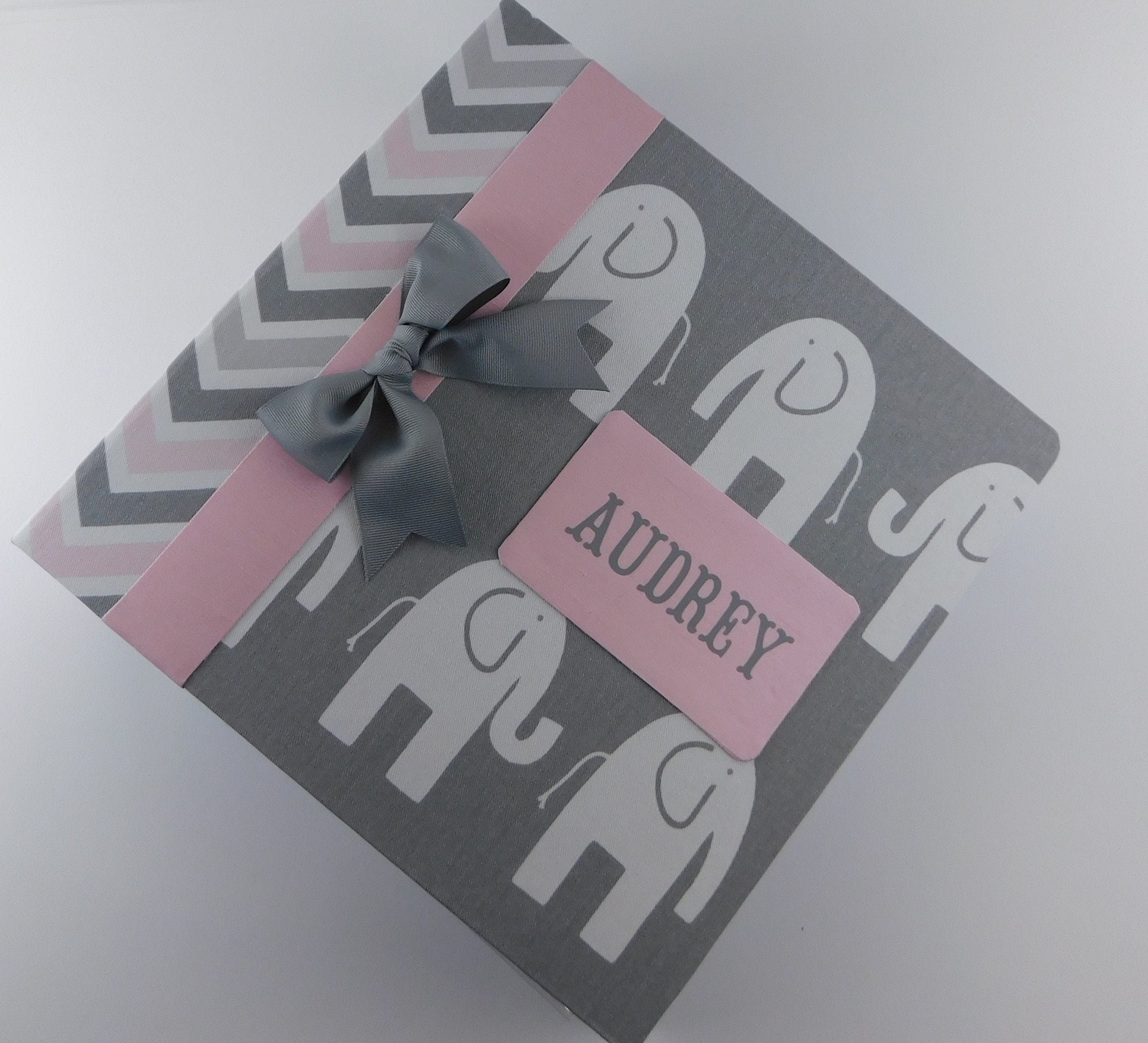 Elephant Baby Book Girl Baby Memory Book School Yearly Etsy