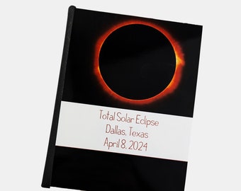 Solar Eclipse Photo Album Great American Eclipse Sun Moon April 8 2024 Personalized 4x6 or 5x7 pictures D#774