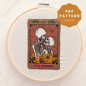 Lovers Tarot-borduurpatroon en pdf-gids