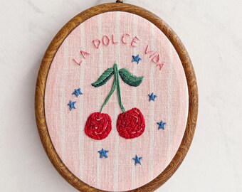 La Dolce Vita Embroidery Art: Italian Summer Home Decor
