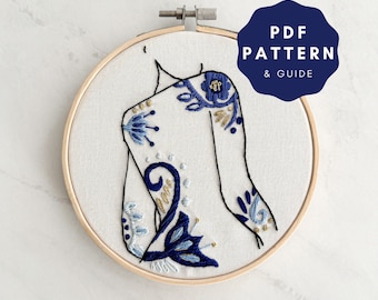 Winter Babe Embroidery Pattern & Guide PDF