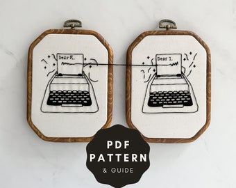 Magic and Typewriters Embroidery Pattern & Guide PDF