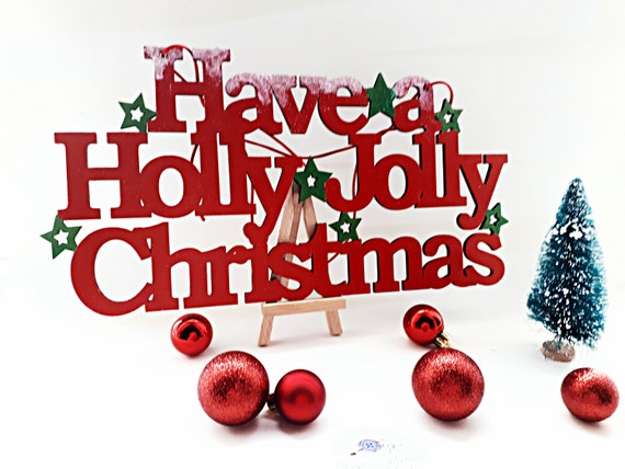 Have A Holly Jolly Christmas Plaque Etsy