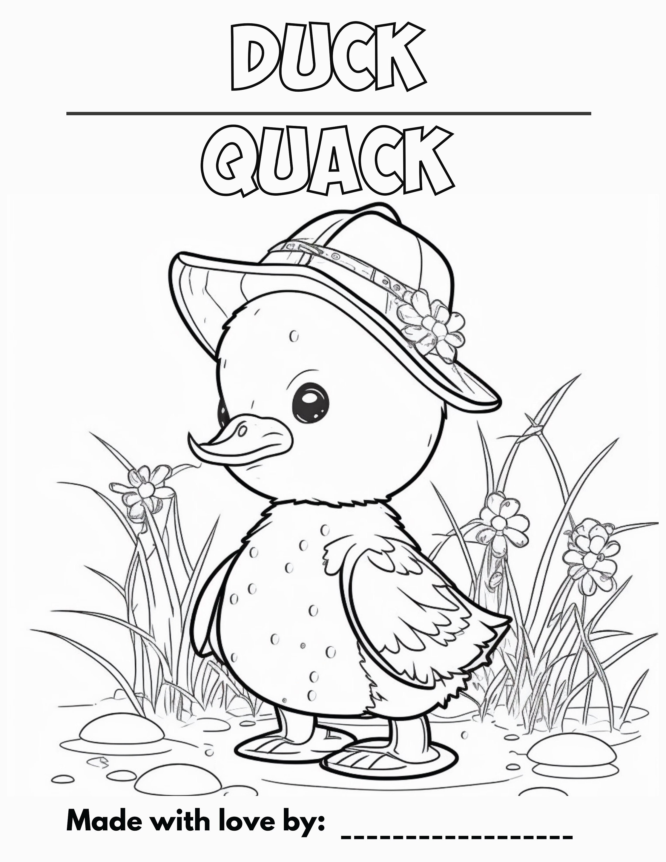 Printable Cute Farm Animals and Their Sounds Coloring Pages Etsy