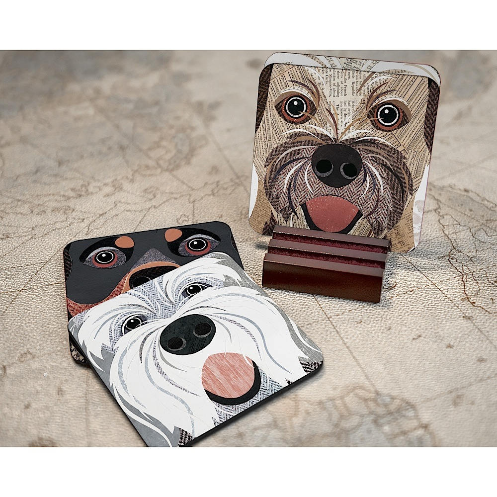 Dog Coasters 64 'Closeup' Designs available Etsy