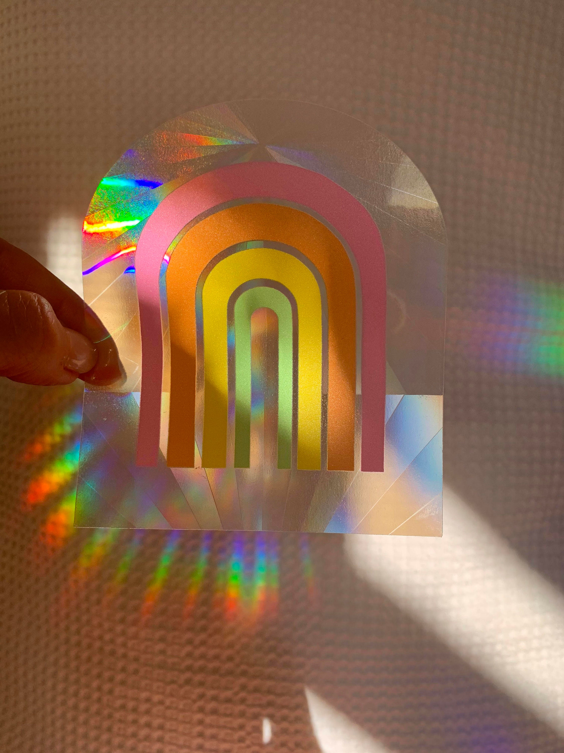 Rainbow Maker Sticker Sun Catcher Sticker Rainbow Maker Etsy