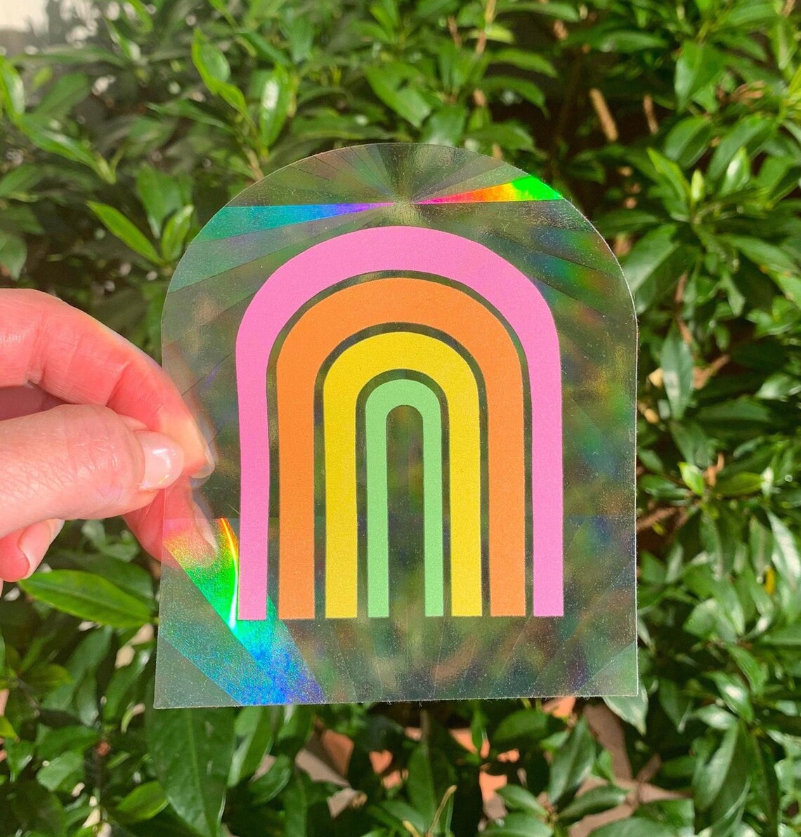 Rainbow Maker Sticker Sun Catcher Sticker Rainbow Maker Etsy