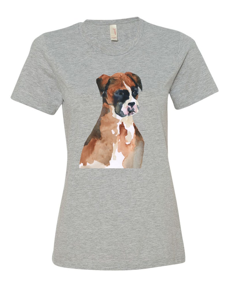 Boxer Dog Tshirt for Women Etsy