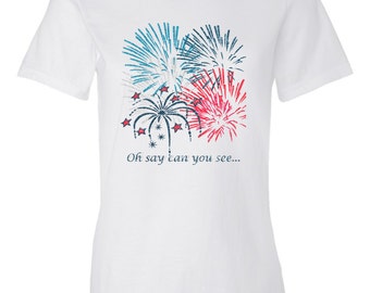 4th of July Shirt Women's