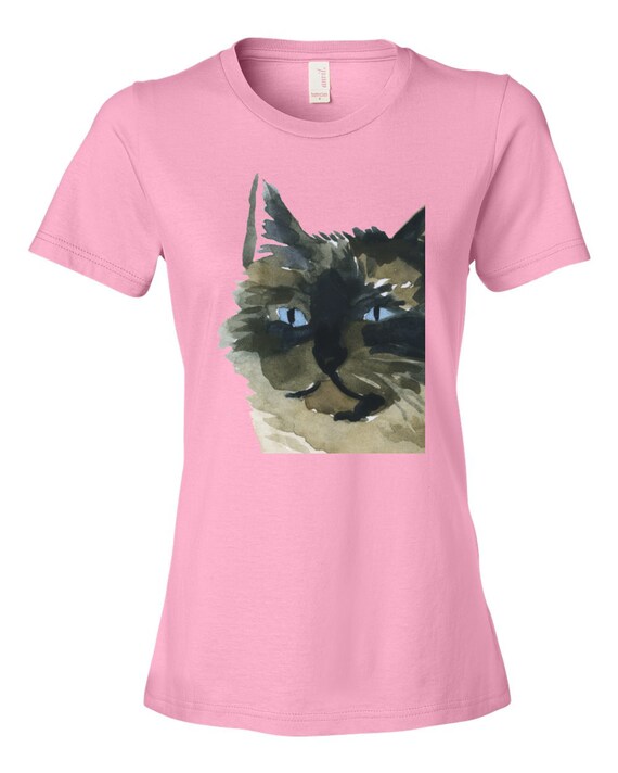 Siamese Cat Tshirt for Women Etsy