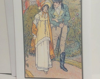 Jane Austen-Emma and Mr. Knightley-8x10 in print
