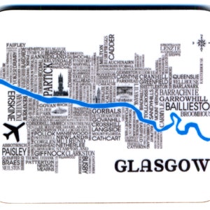 Glasgow map Coaster