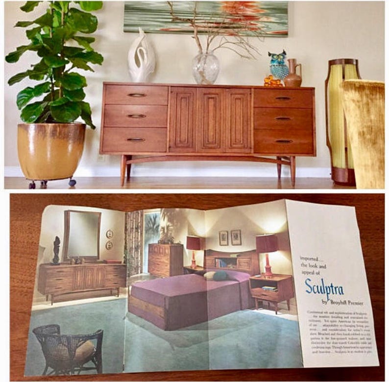 SOLD. Broyhill Sculptra Bedroom Set Etsy
