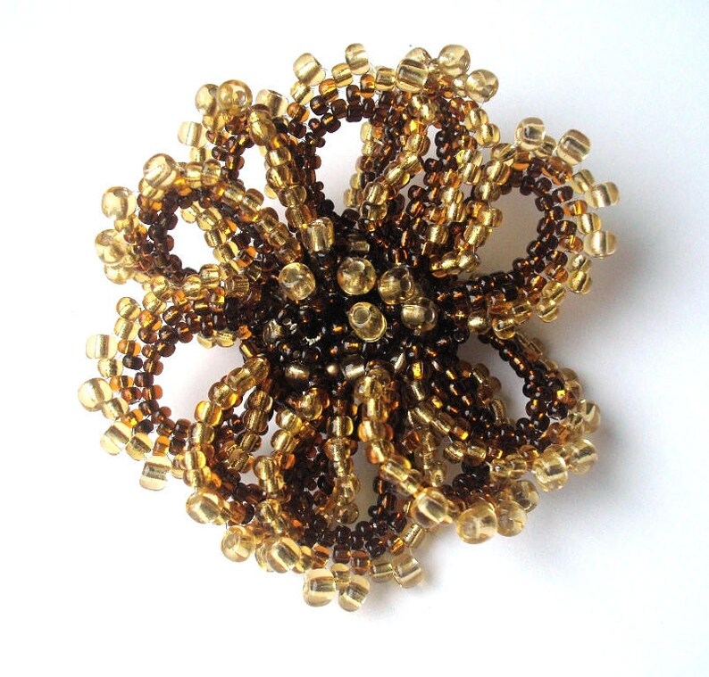 Bead embroidery Brooch image 3