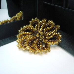 Bead embroidery Brooch