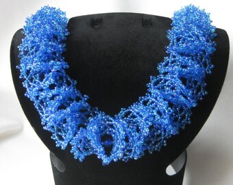 Necklace "Ogalala" blue