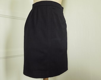 Yves Saint Laurent pencil skirt black variation, wool, size 40