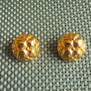 ROCHAS Paris earrings in gold metal