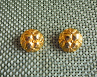 ROCHAS Paris earrings in gold metal