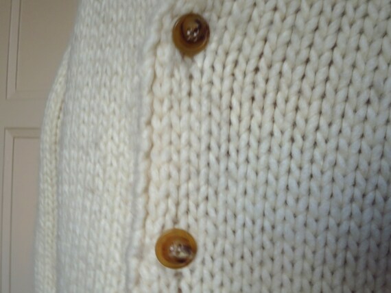 DRIES VAN NOTEN cardigan in beige wool, size M - image 8