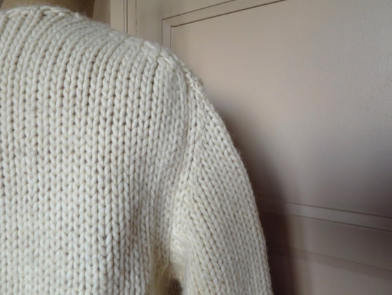 DRIES VAN NOTEN cardigan in beige wool, size M - image 6