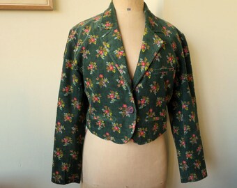 KENZO JUNGLE ケンゾーヴィンテージ　フランス製　リネン混ジャケット KENZO Jungle Vintage France Women's Crazy Print Jacket L