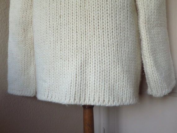 DRIES VAN NOTEN cardigan in beige wool, size M - image 7