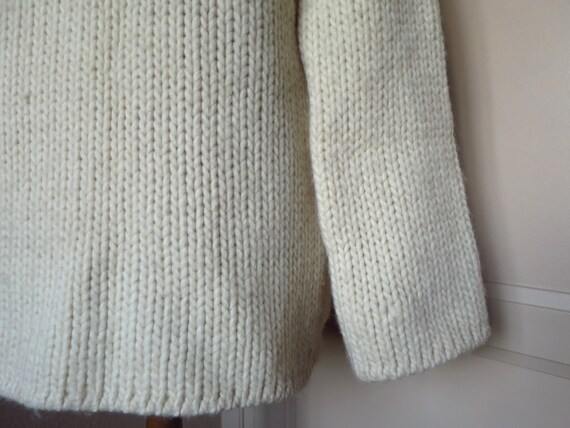 DRIES VAN NOTEN cardigan in beige wool, size M - image 4