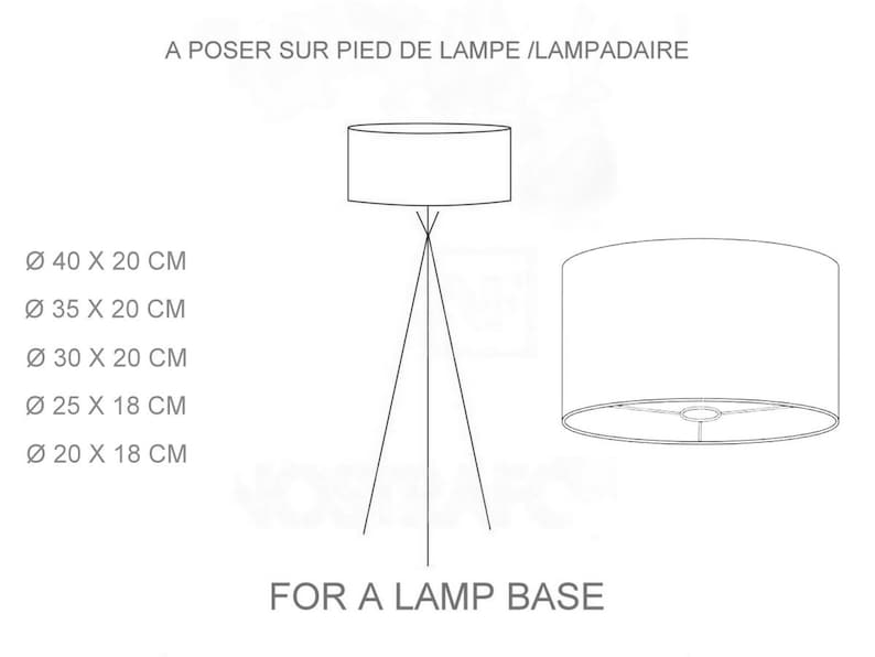 Abat-jour MAGIC SUR LAMPE/LAMP