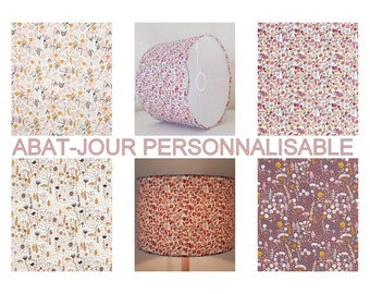 Abat-jour fleuri personnalisable