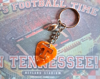 Tennessee Football Guitar Pick Key Ring