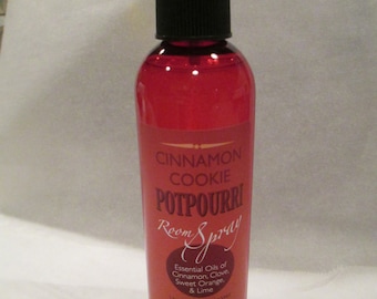 4 oz Cinnamon Cookie Potpourri Room Spray - Yummy Smell Aroma. Deliciously Changes the Atmosphere of a Room. Use All Year.