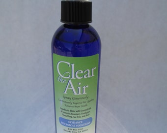 Clear the Air - Herbal Spray - Air Freshener - Really Works: Bathroom, Pets, Carpet, Any Room Odor! Essential Oils & Water! Aromatherapy!