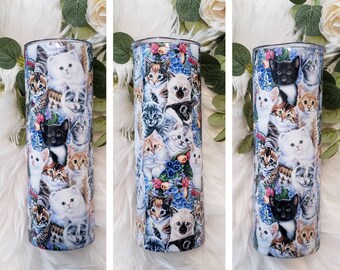 Kitty Cat sublimation tumbler