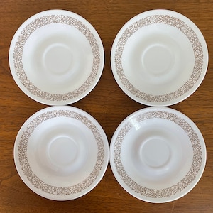 Vintage Corelle bread and butter plates || Woodland Brown Corelle || Corelle | Dessert Plate|| Salad Plate