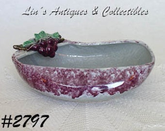 Vintage McCoy Pottery Flower Bowl with Grapes (#2797)