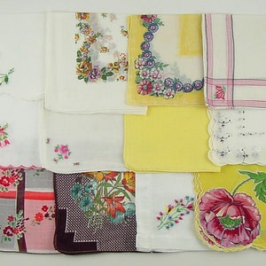 Vintage Hanky Lot of One Dozen Handkerchiefs (Lot #T14)