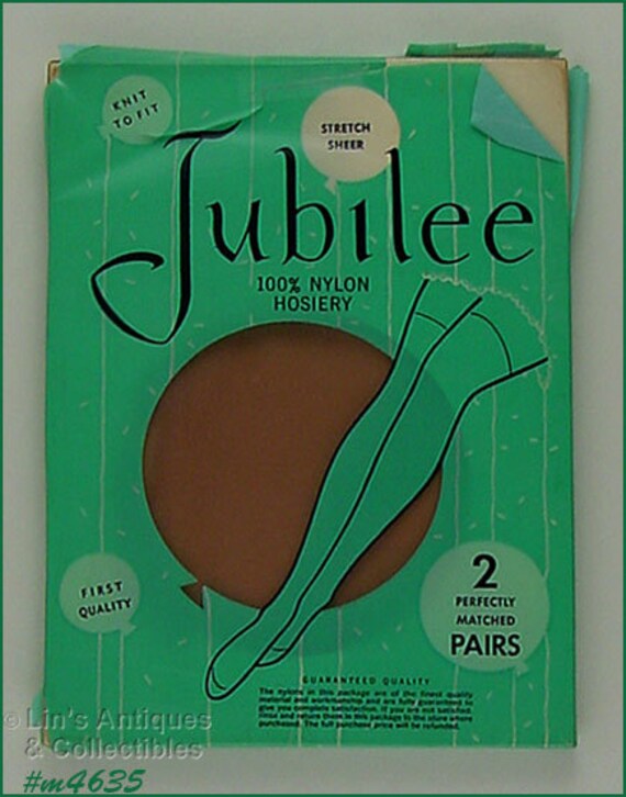 Jubilee Vintage Seamless Stockings 2 Pairs New Old