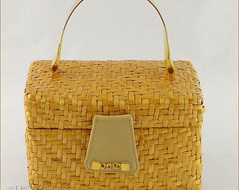 Vintage Koret Wicker Handbag (#HB215)