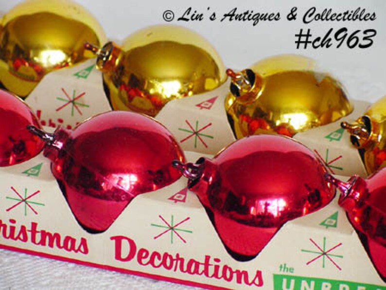 Vintage Bradford Christmas Ornaments 