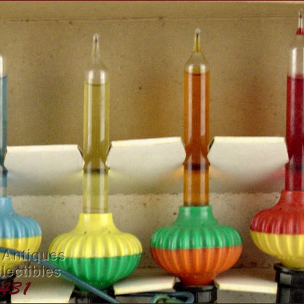 Vintage Glo Lite Bubble Lights With Original Box  (Item #CH1431)