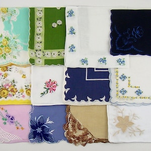 Vintage Hanky Lot One Dozen Hankies (Lot #K15)